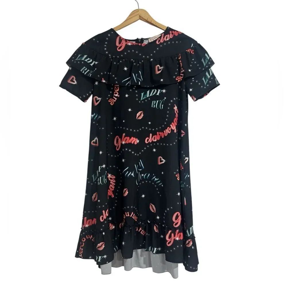 T Love Stylish Kids Dress with Pink and White Accents EUC